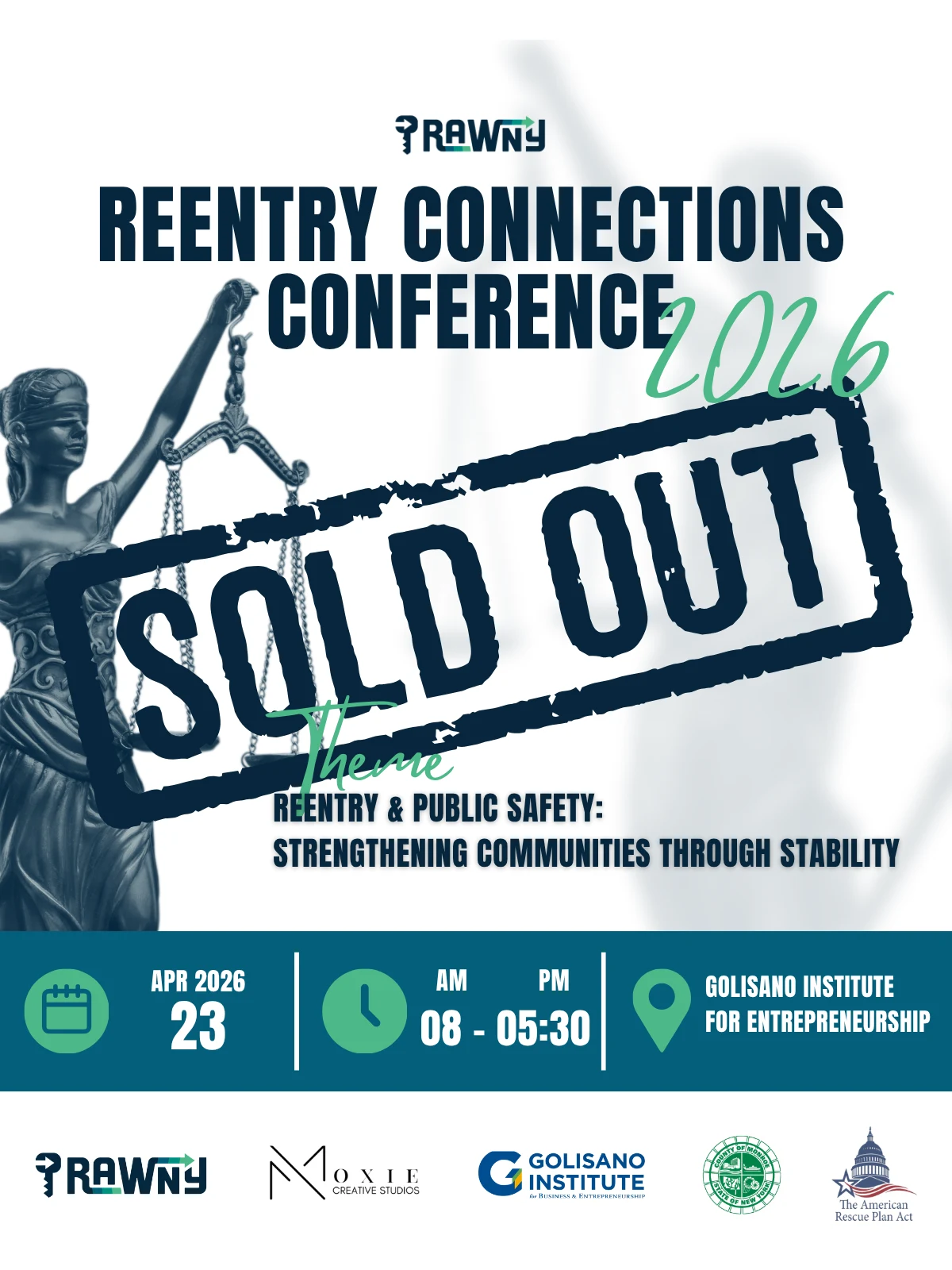 RAWNY Reentry Connections Conference sold-out announcement