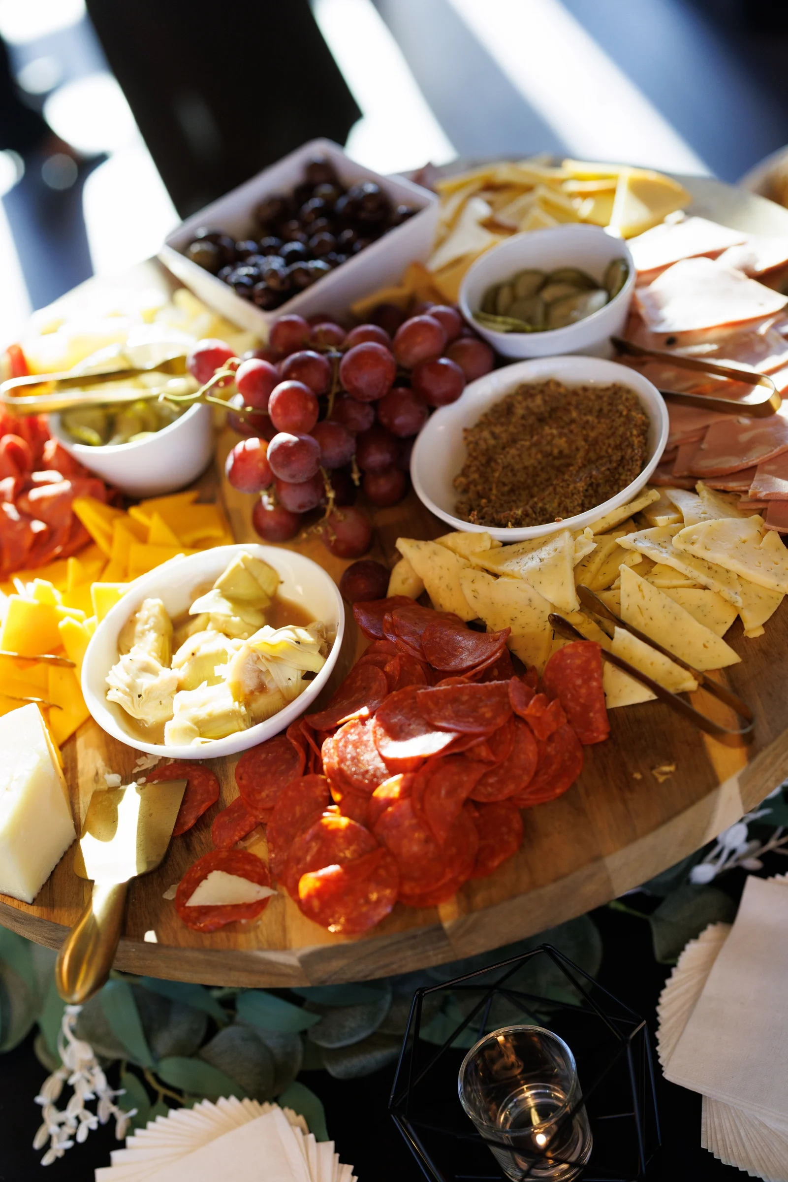 Charcuterie spread prepared for the Own The Room event