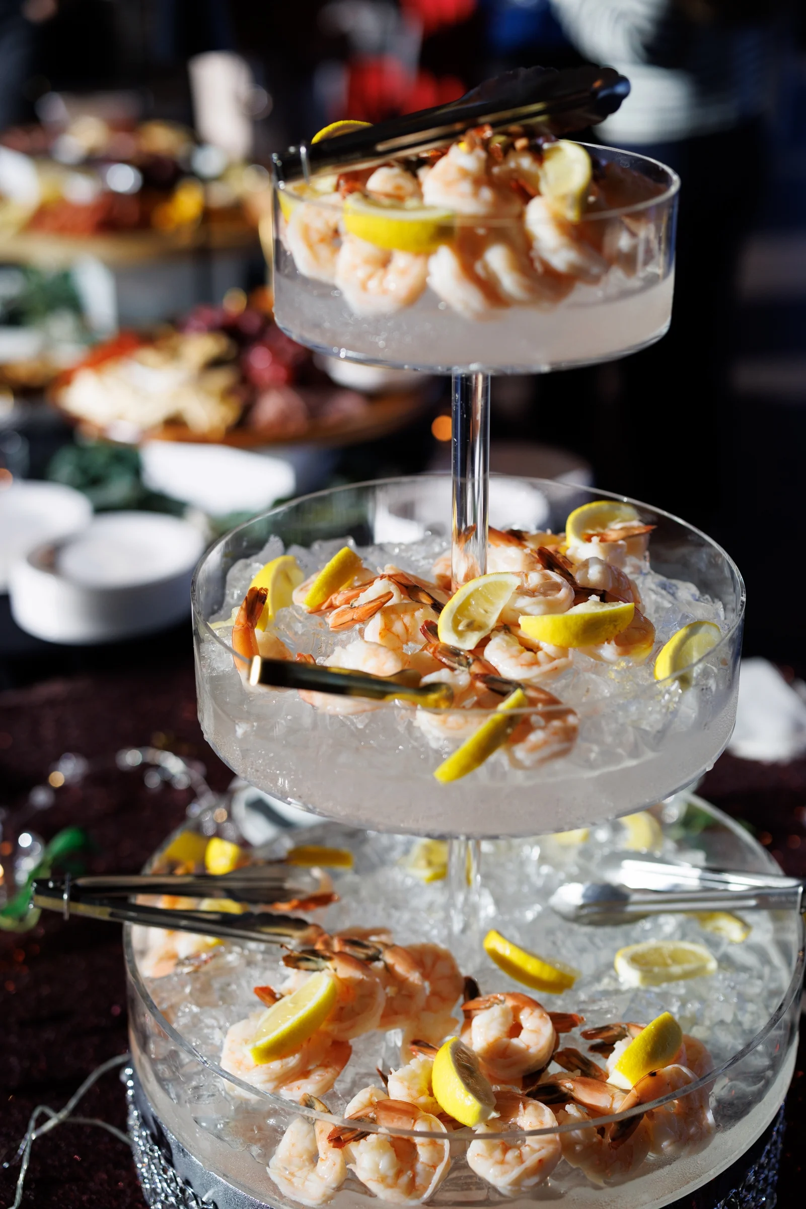 Shrimp cocktail display at the Own The Room event