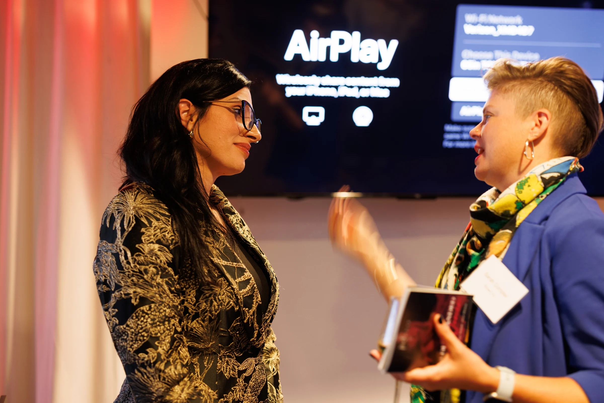Guests connecting during the Own The Room event